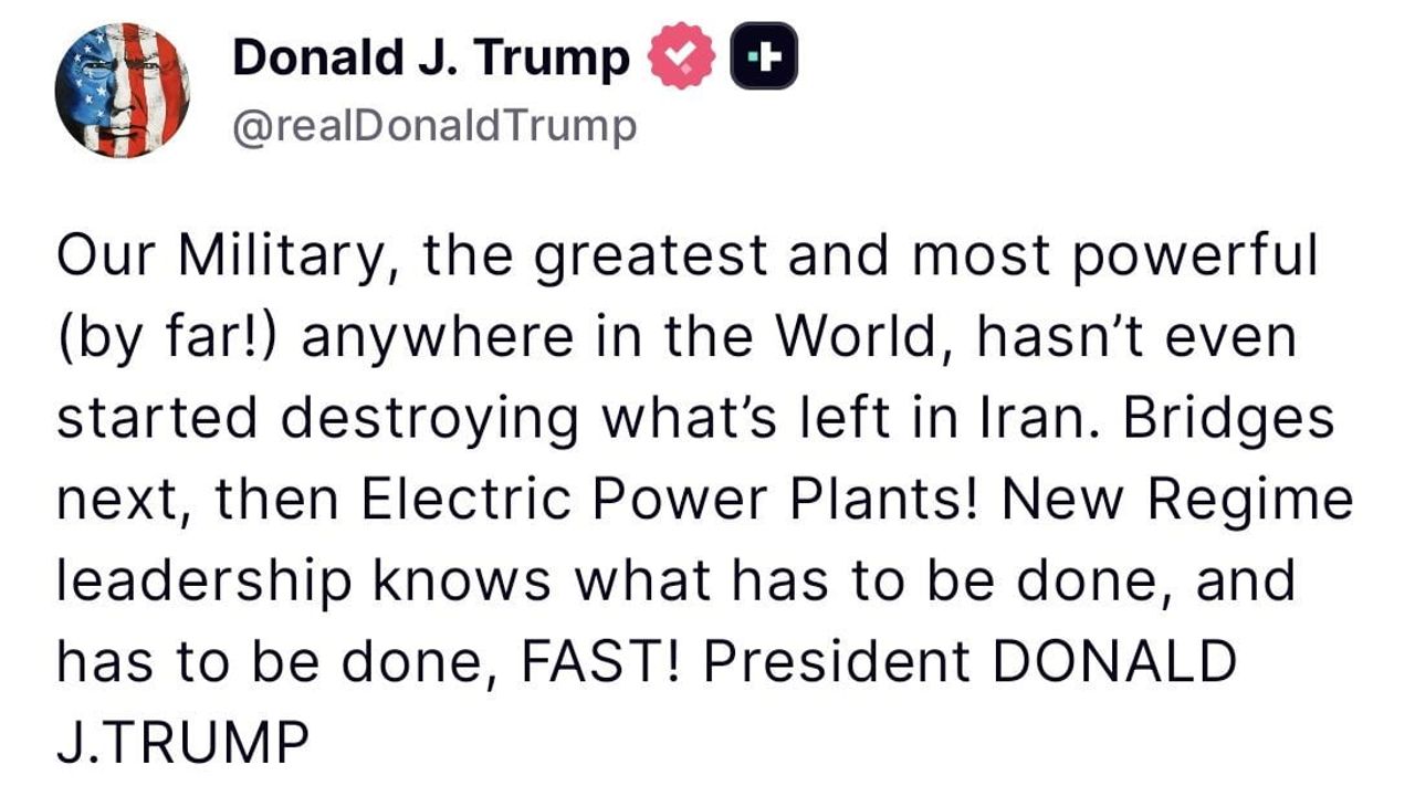 Trump'tan İran'a uyarı: 'Sırada köprüler, ardından elektrik santralleri var'