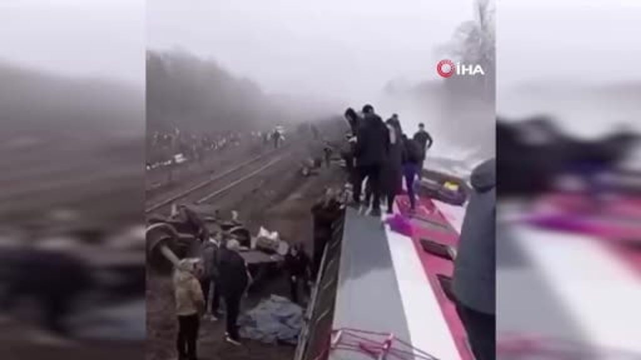 Ulyanovsk'ta Çelyabinsk-Moskova yolcu treni raydan çıktı: 24 yaralı