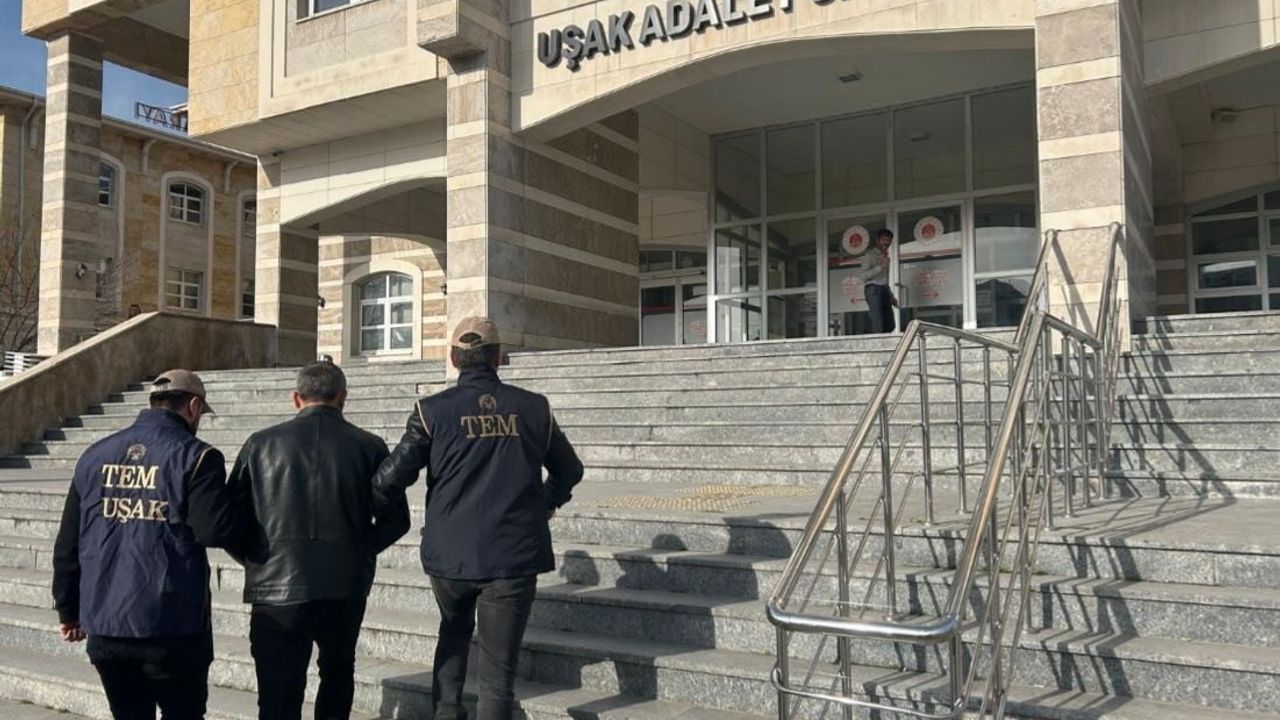 Uşak'ta FETÖ/PDY hükümlüsü T.A. yakalandı ve cezaevine gönderildi