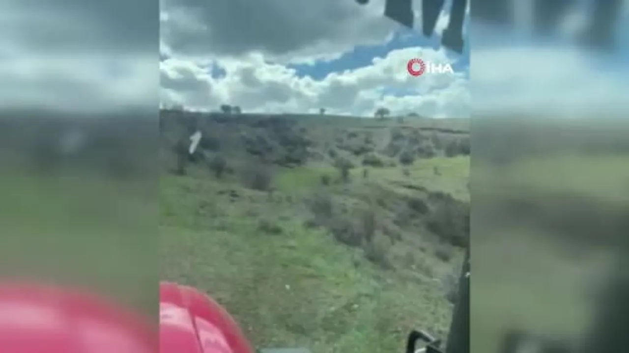 Yeniyapan’da 25 Domuz Tarlaya Girip Genç Çiftçinin Kamerasına Yansıdı