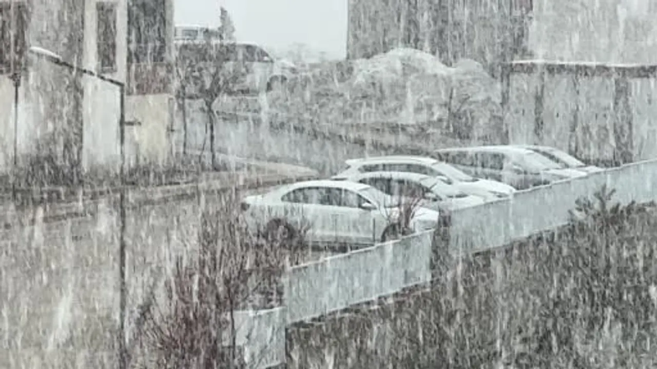 Yüksekova’da yoğun kar ve sis: Görüş mesafesi yer yer 20 metreye düştü