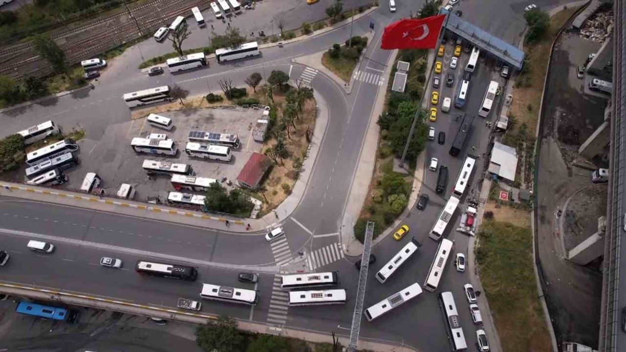 15 Temmuz Demokrasi Otogarı'nda Kurban Bayramı yoğunluğu havadan görüntülendi