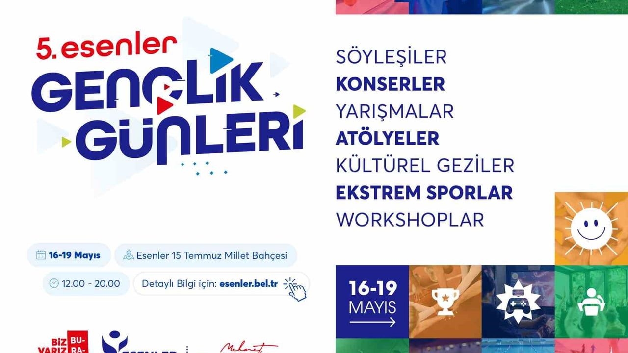 5. Esenler Gençlik Günleri 16-19 Mayıs 2026'de başlıyor: Mesut Özil ve Musti Kusti gençlerle buluşuyor
