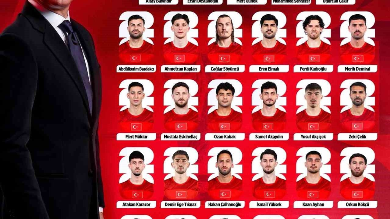 A Milli Takım'ın 2026 FIFA Dünya Kupası geniş kadrosu açıklandı