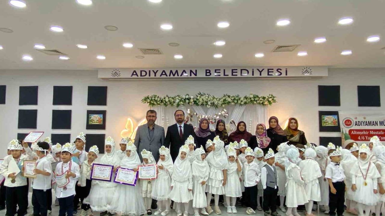 Adıyaman'da 4-6 Yaş Kur’an Kursu öğrencilerinin yılsonu programı