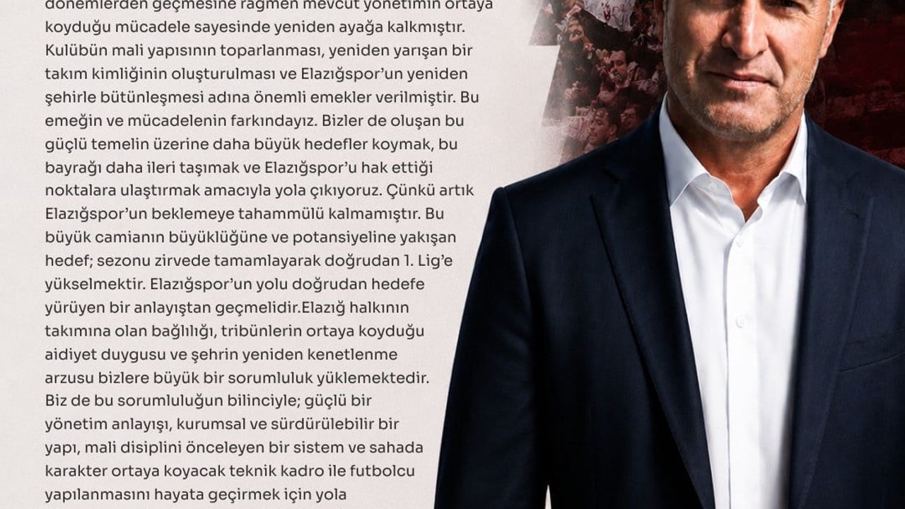 Ahmet Toprak, Elazığspor Başkanlığına Adaylığını Açıkladı