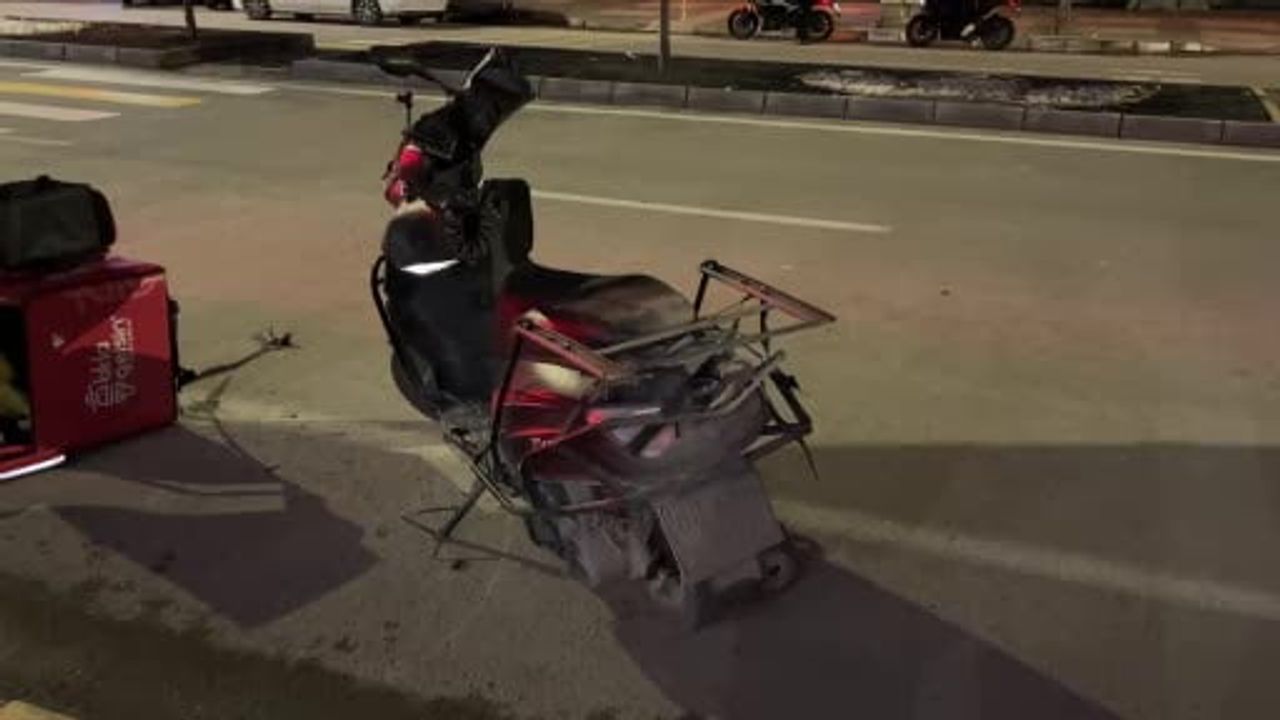 Aksaray'da kaçan sürücünün çarptığı motosiklet sürücüsü yaralandı