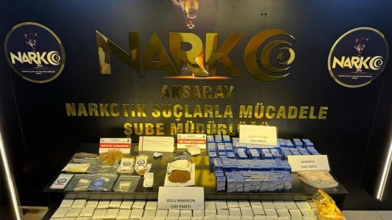 Aksaray'da uyuşturucu operasyonu: 14 tutuklama, 22 gözaltı
