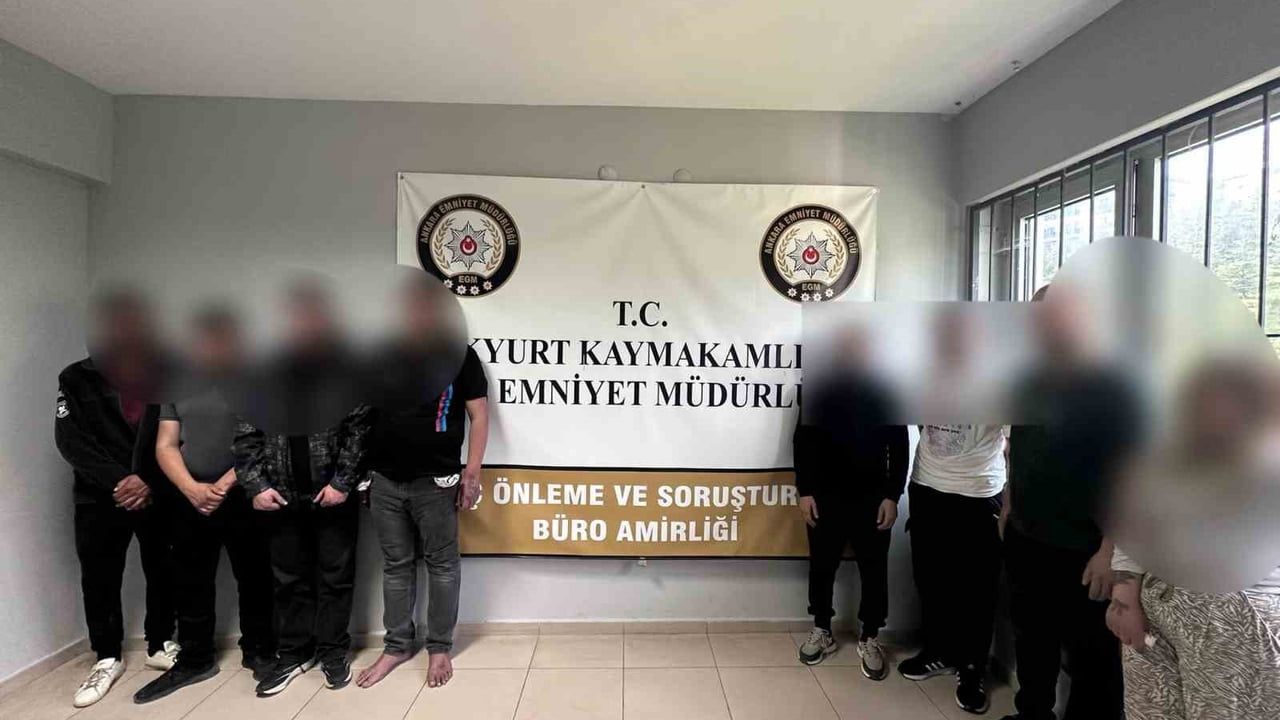 Akyurt'ta narkotik operasyonu: 9 şüpheli gözaltına alındı