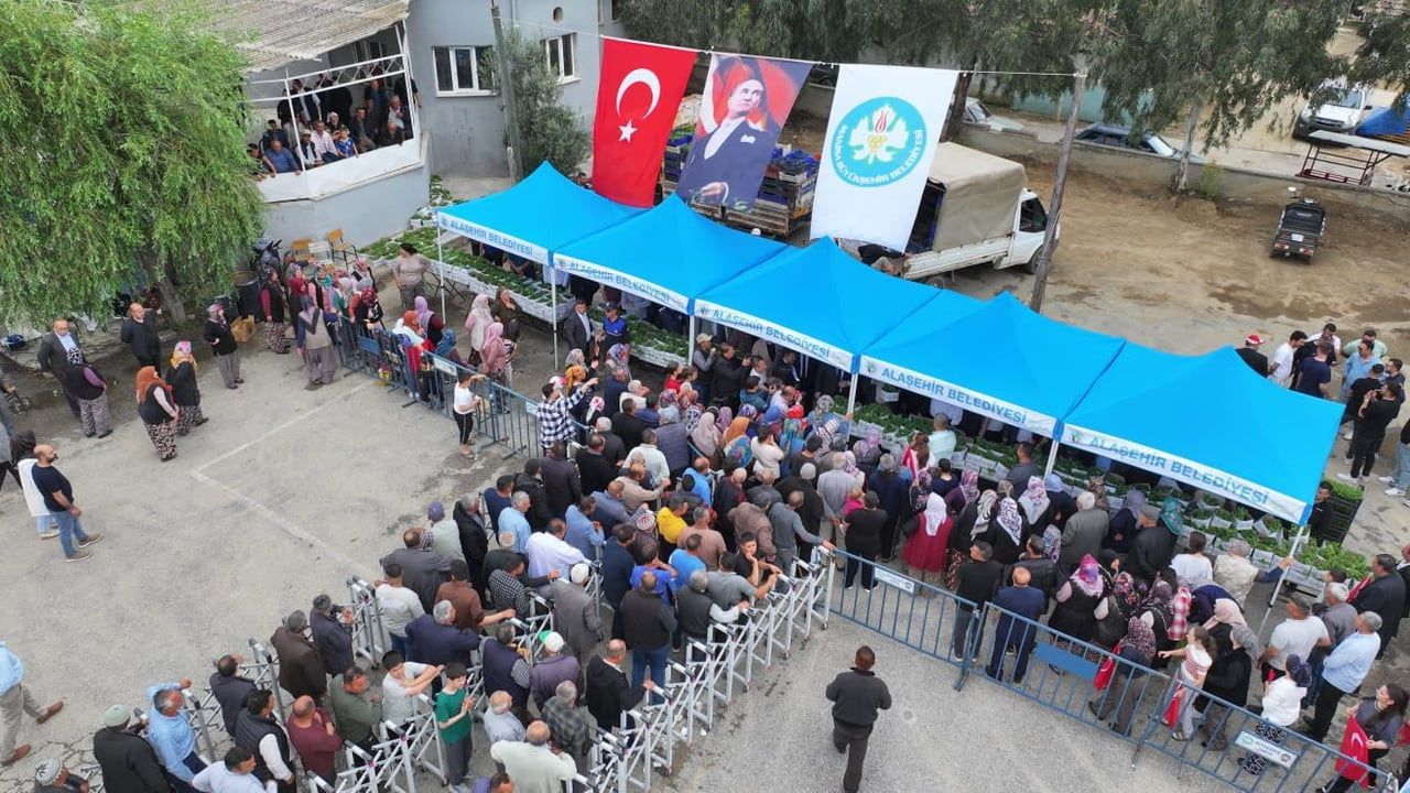 Alaşehir'de 10 Bin Üreticiye 300 Bin Yerli Sebze Fidesi Desteği