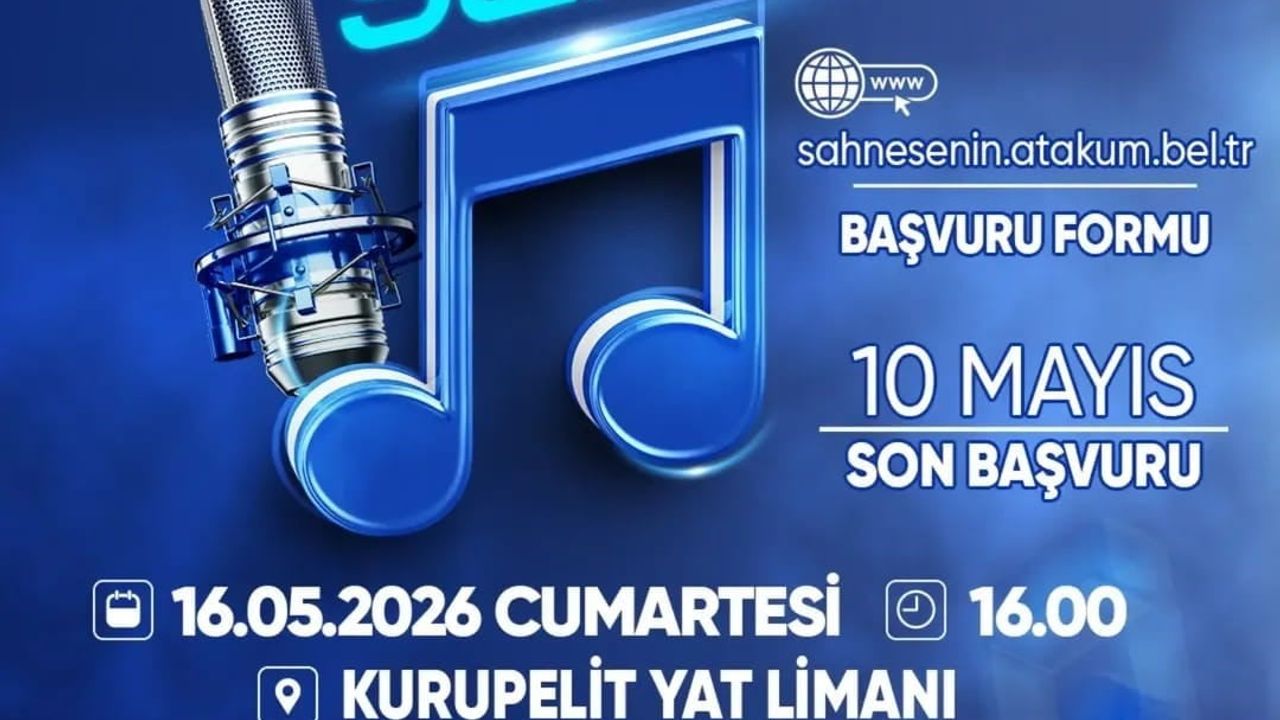 Atakum'da 19 Mayıs'ta 'Sahne Senin' programı genç müzisyenleri ağırlayacak