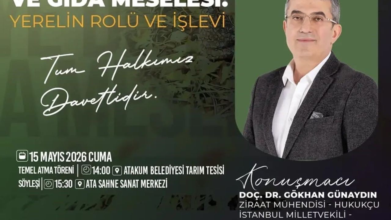 Atakum Tarım Tesisi'nin Temel Atma Töreni 15 Mayıs'ta — Türkel: Kırsal Kalkınmaya Katkı Sağlayacak