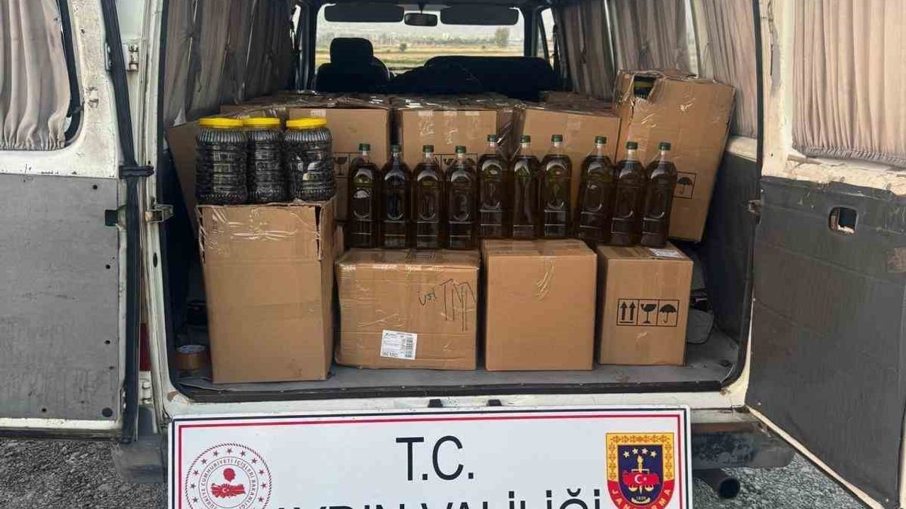 Aydın Köşk’te piyasa değeri 2,4 milyon TL olan 1.560 litre taklit zeytinyağı ele geçirildi