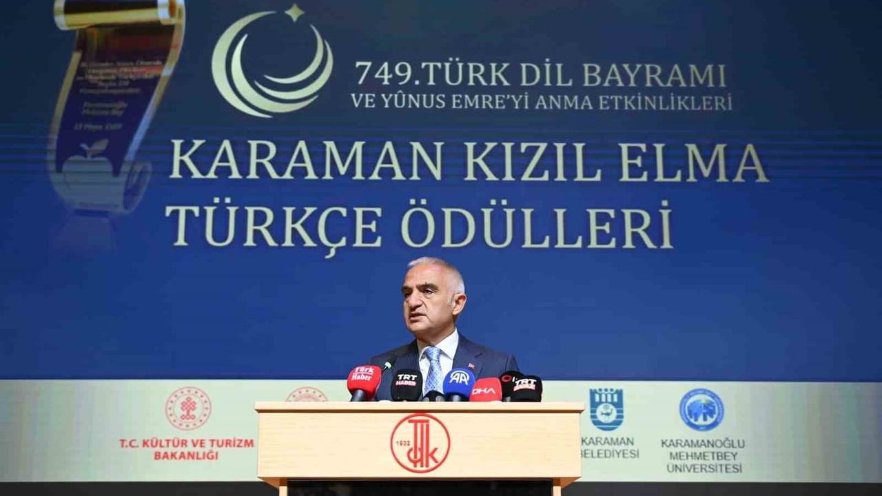 Bakan Ersoy: 'Türkçe, uçsuz bucaksız Türkistan topraklarından Anadolu’ya uzanan medeniyet yürüyüşünün sesidir'