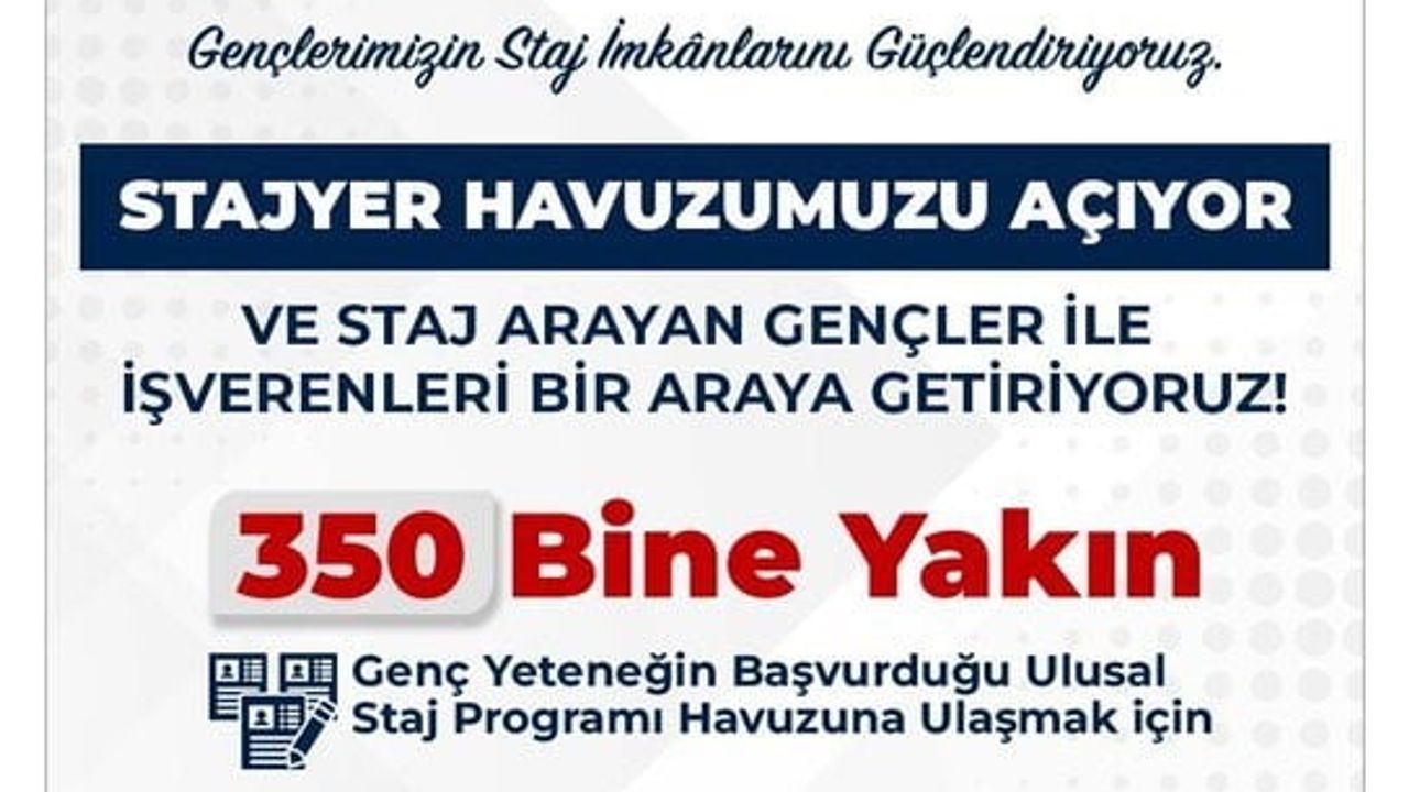 Bakan Işıkhan: Ulusal Staj Programı’na bugüne kadar yaklaşık 350 bin başvuru