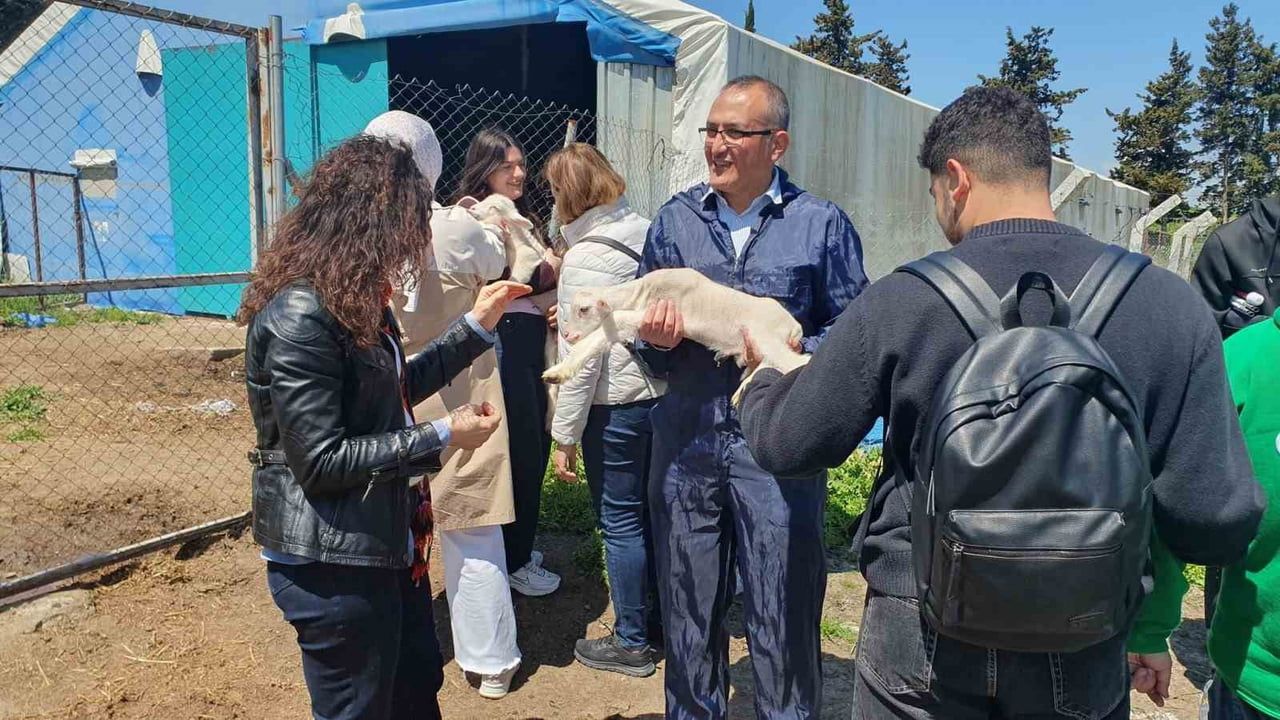 Balıkesir Üniversitesi'nde Engelliler Haftası: Öğrenciler Veteriner Fakültesi Çiftliğinde Hayvanlarla Buluştu