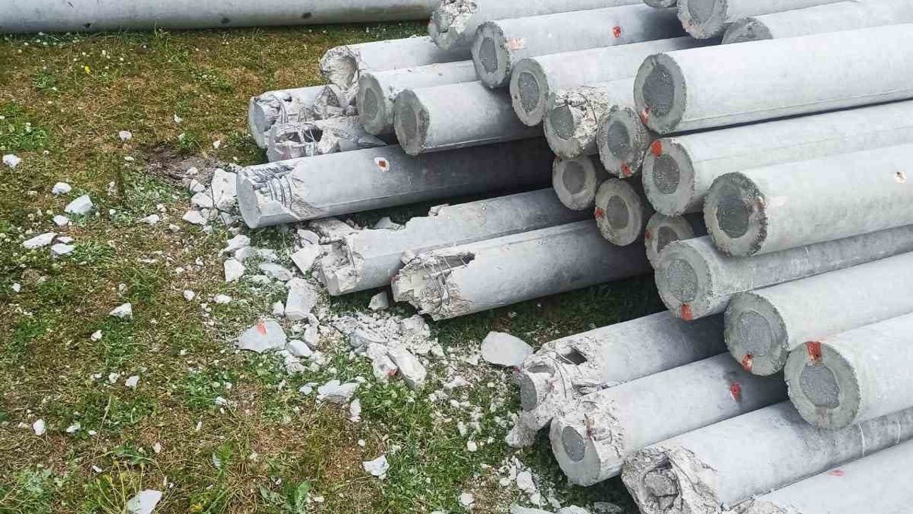 Balpınar'da 32 milyon TL'lik enerji yatırımı, beton direklerin kırılmasıyla durdu