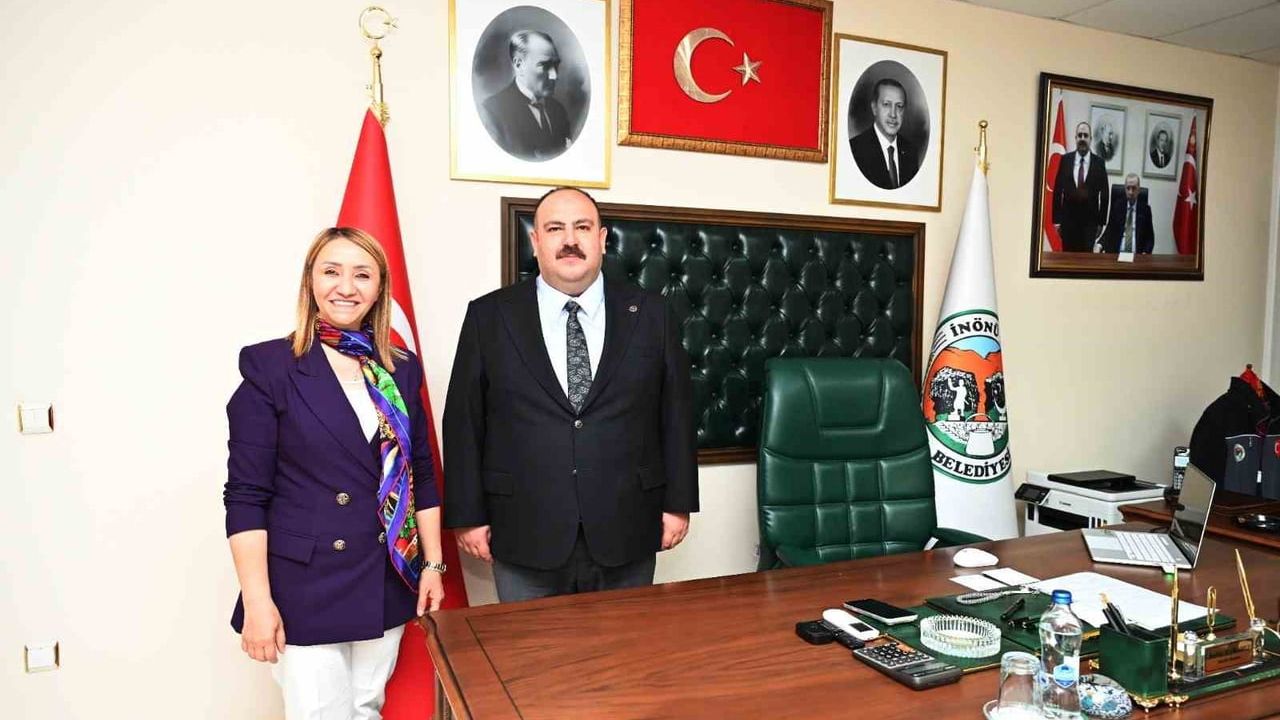 Başkan Tekin'den İnönü'ye nezaket ziyareti: Ortak projeler ve iş birliği ele alındı