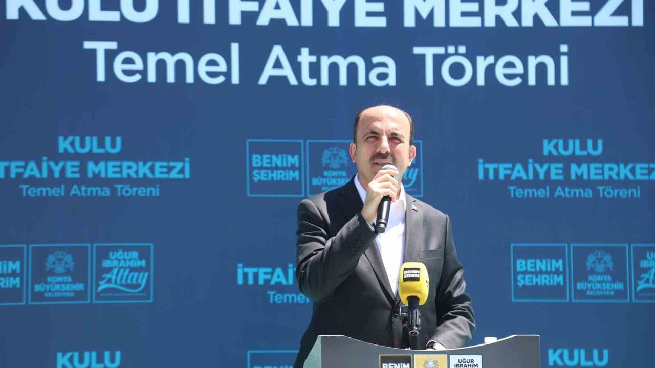 Başkan Uğur İbrahim Altay Cihanbeyli ve Kulu’yu Ziyaret Etti; Kulu İtfaiye Merkezi Temeli Atıldı