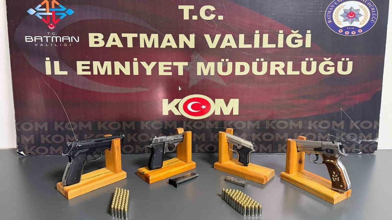 Batman’da organize suç örgütüne operasyon: 7 silahlı eylem tespit edildi