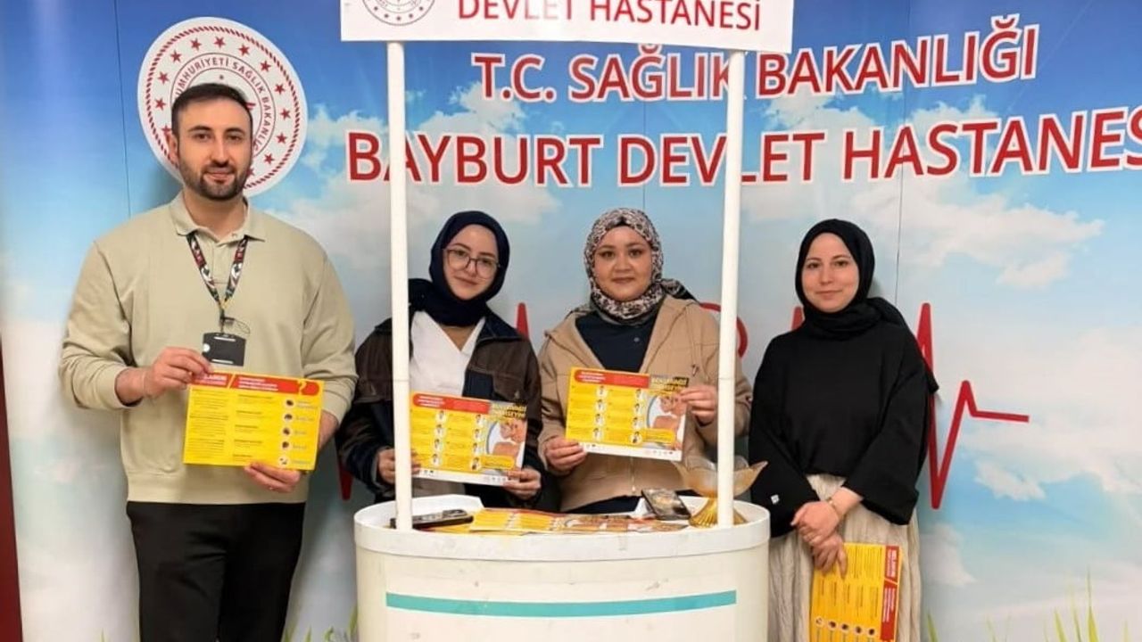 Bayburt Devlet Hastanesi'nde Cilt Kanseri Farkındalık Eğitimi ve Bilgilendirme Standı