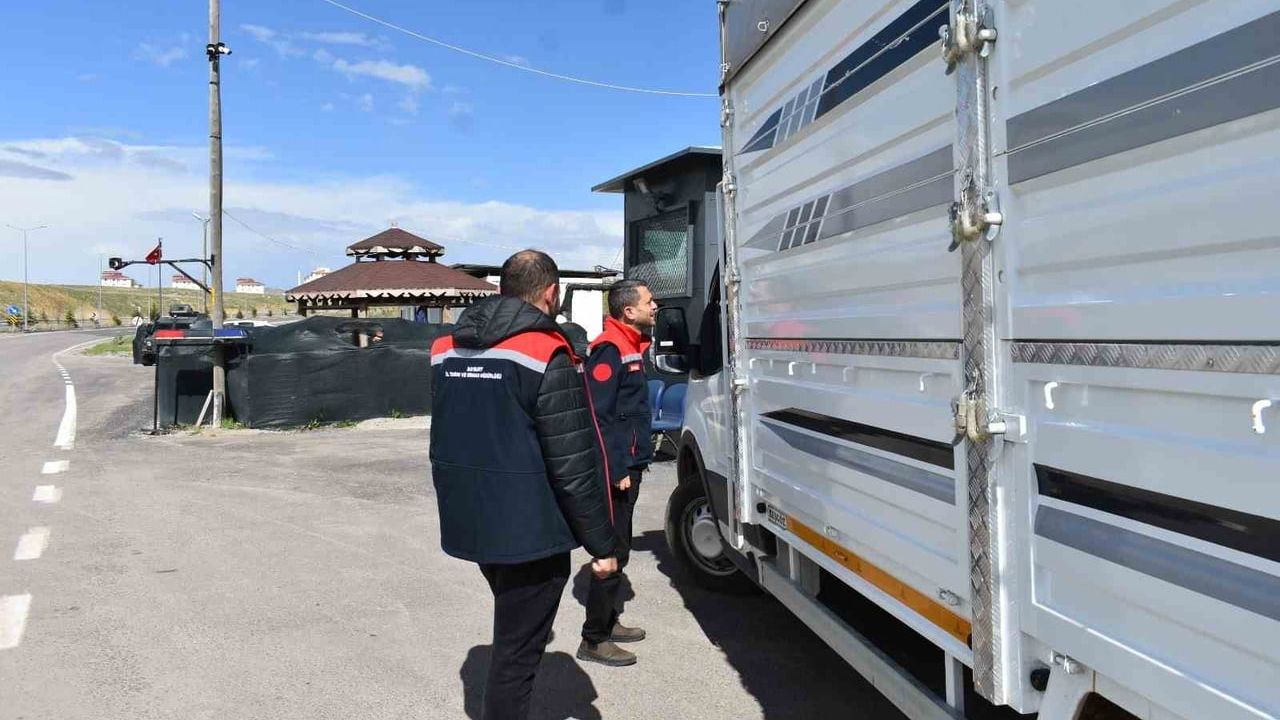 Bayburt'ta Kurban Bayramı Öncesi Canlı Hayvan Sevkiyatlarında Sıkı Denetim