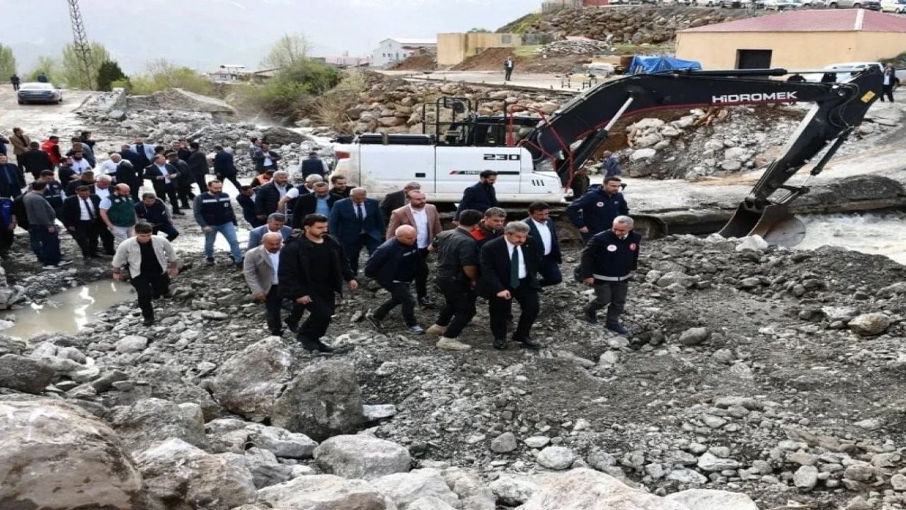 Beytüşşebap'ta sel hasarı: Tatar saha incelemesi ve koordinasyonla acil önlemler
