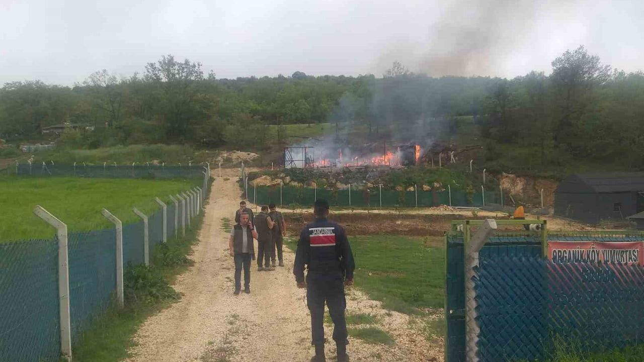 Bilecik Selöz Köyü'nde bağ evi yangını: Güneş paneli şüphesi, ev kullanılmaz hale geldi