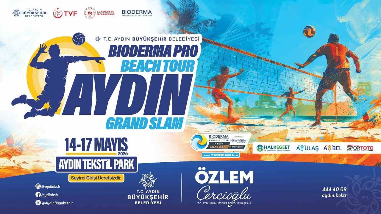 Bioderma Pro Beach Tour Aydın Grand Slam 14-17 Mayıs’ta Aydın Tekstil Park’ta
