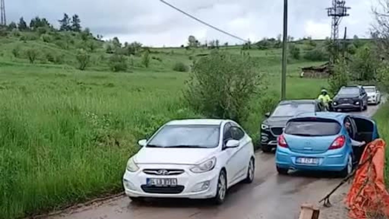 Bolu'da köy yollarında yoğunluk: Tatilciler TEM ve D-100'ü kaçındı