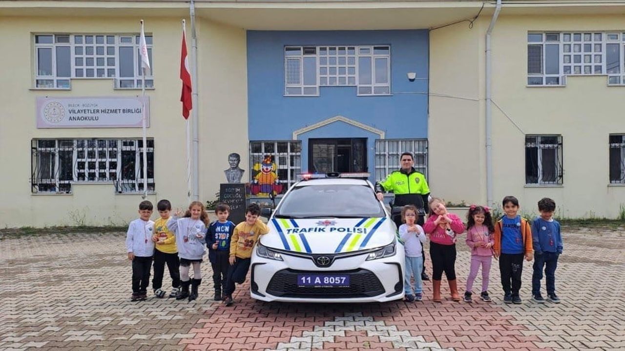 Bozüyük'te 'Trafik Dedektifleri' Projesiyle Anaokulu Öğrencilerine Trafik Eğitimi