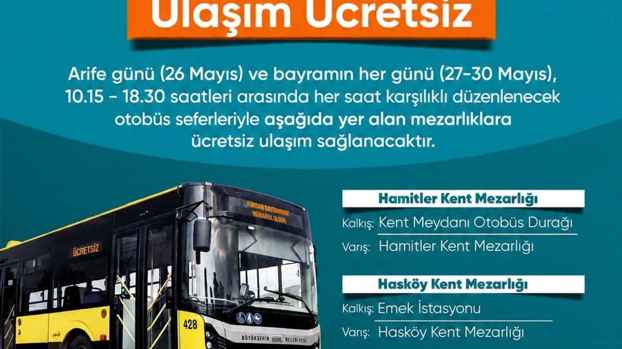 Bursa Büyükşehir, Kurban Bayramı için ulaşım ve hizmet tedbirlerini açıkladı