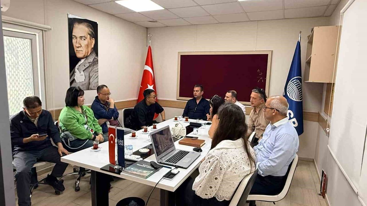 Çinli Heyet 300 Milyon Euro’luk Rüzgâr Türbini Kanadı Tesisi İçin Çine OSB’yi İnceledi