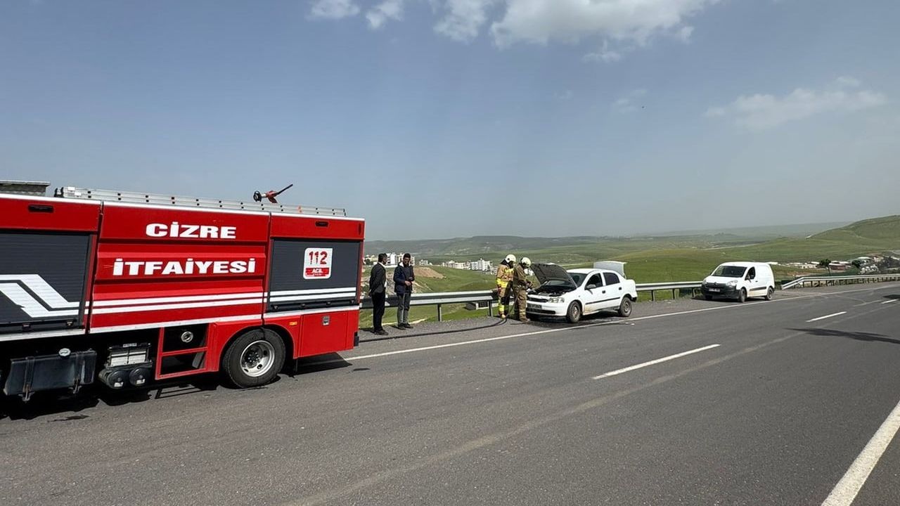 Cizre'de otomobilde gaz kaçağına itfaiye müdahalesiyle patlama riski önlendi
