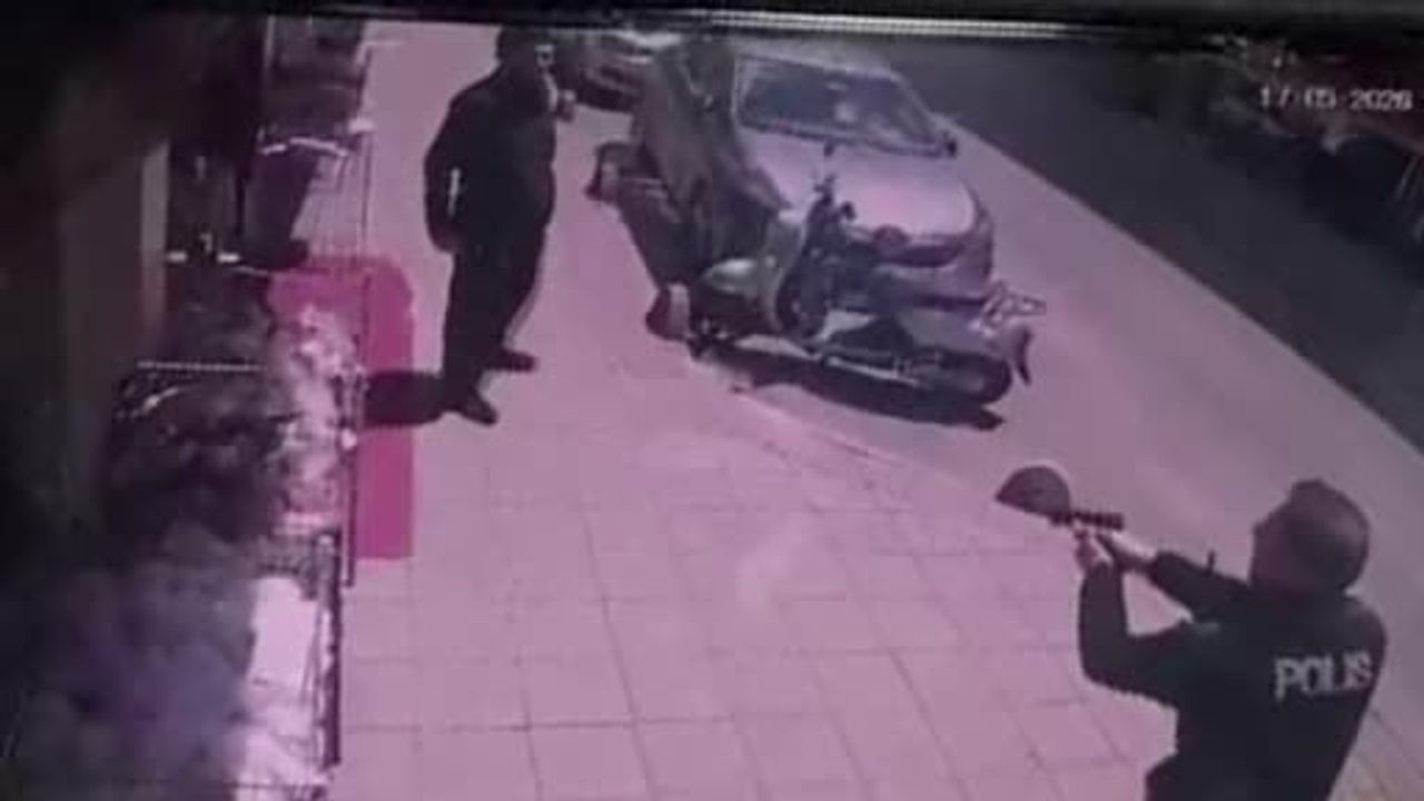Çorlu’da 2 polisi şehit eden saldırganın yakalanma anı kamerada