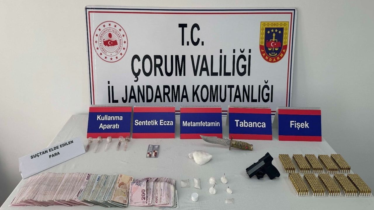 Çorum'da jandarma uyuşturucu operasyonu: 6 şüpheli tutuklandı