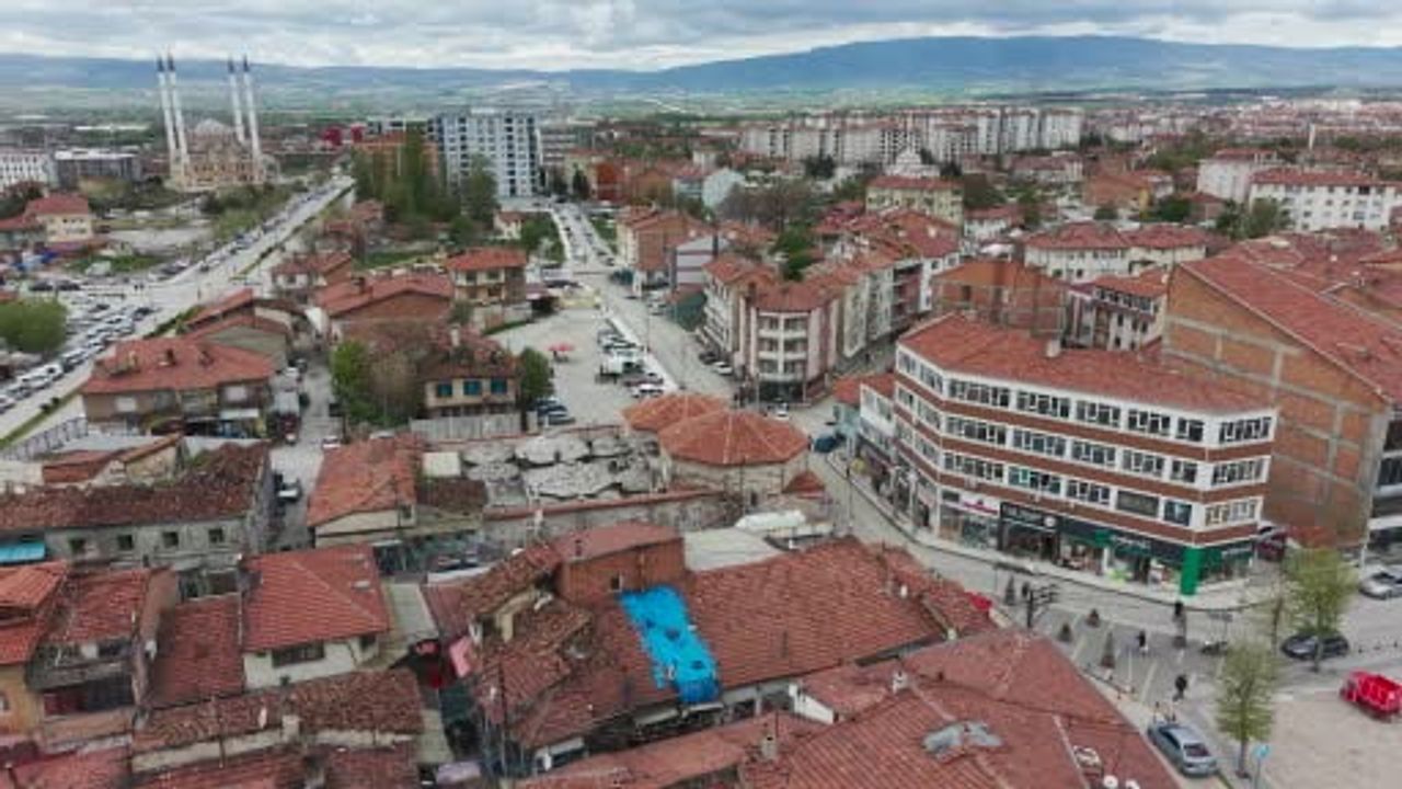 Çorum'da Tarihi Paşa Hamamı'nın Çatısında Yeniden Filizlenen Ağaç