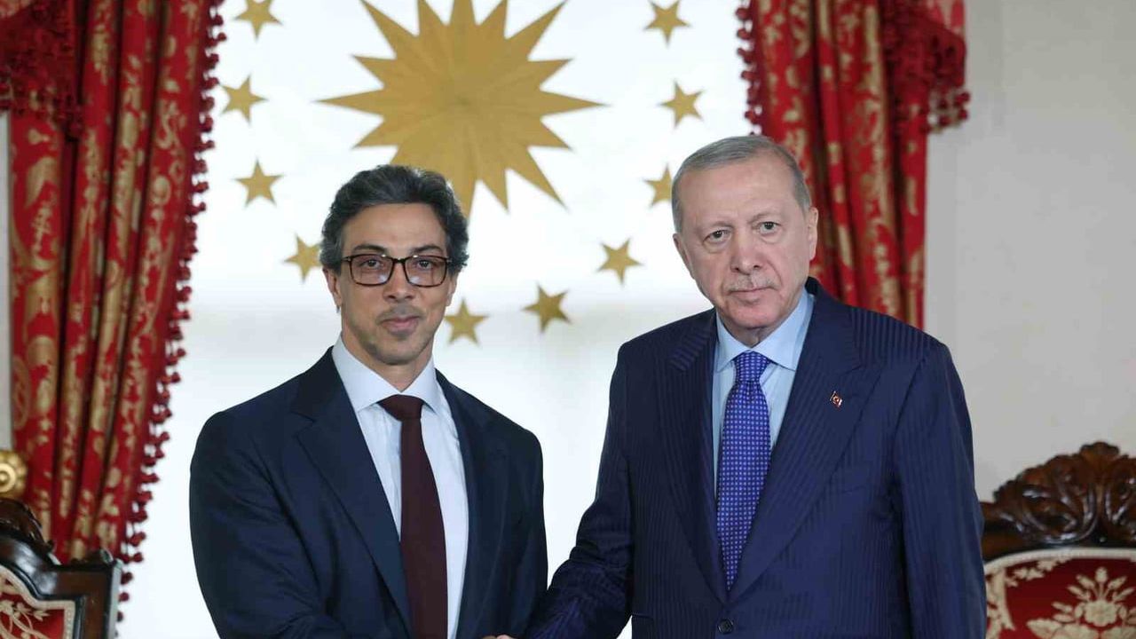 Cumhurbaşkanı Erdoğan, BAE Devlet Başkan Yardımcısı Şeyh Mansur bin Zayid Al Nahyan'ı kabul etti