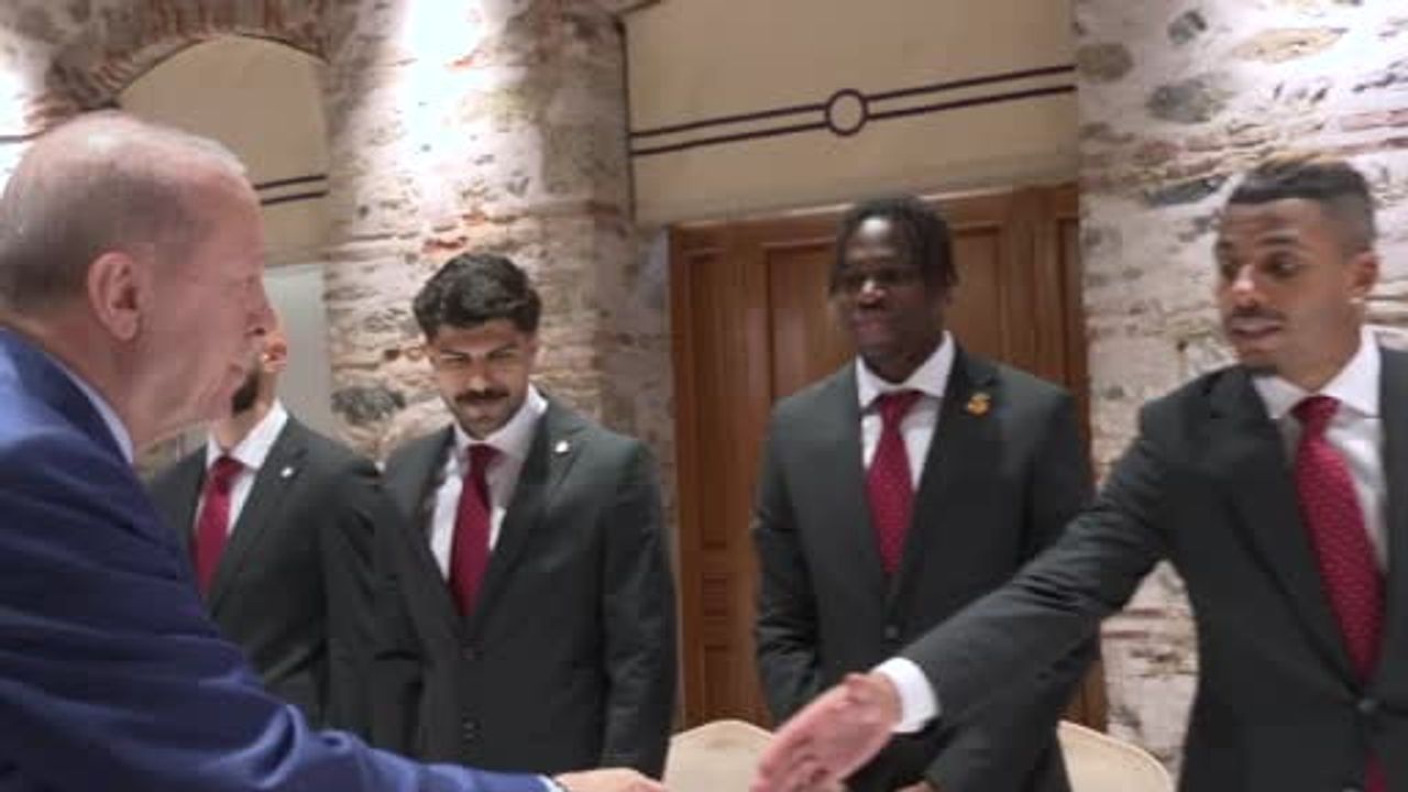 Cumhurbaşkanı Erdoğan, Trendyol Süper Lig 2025-2026 Şampiyonu Galatasaray'ı Kabul Etti