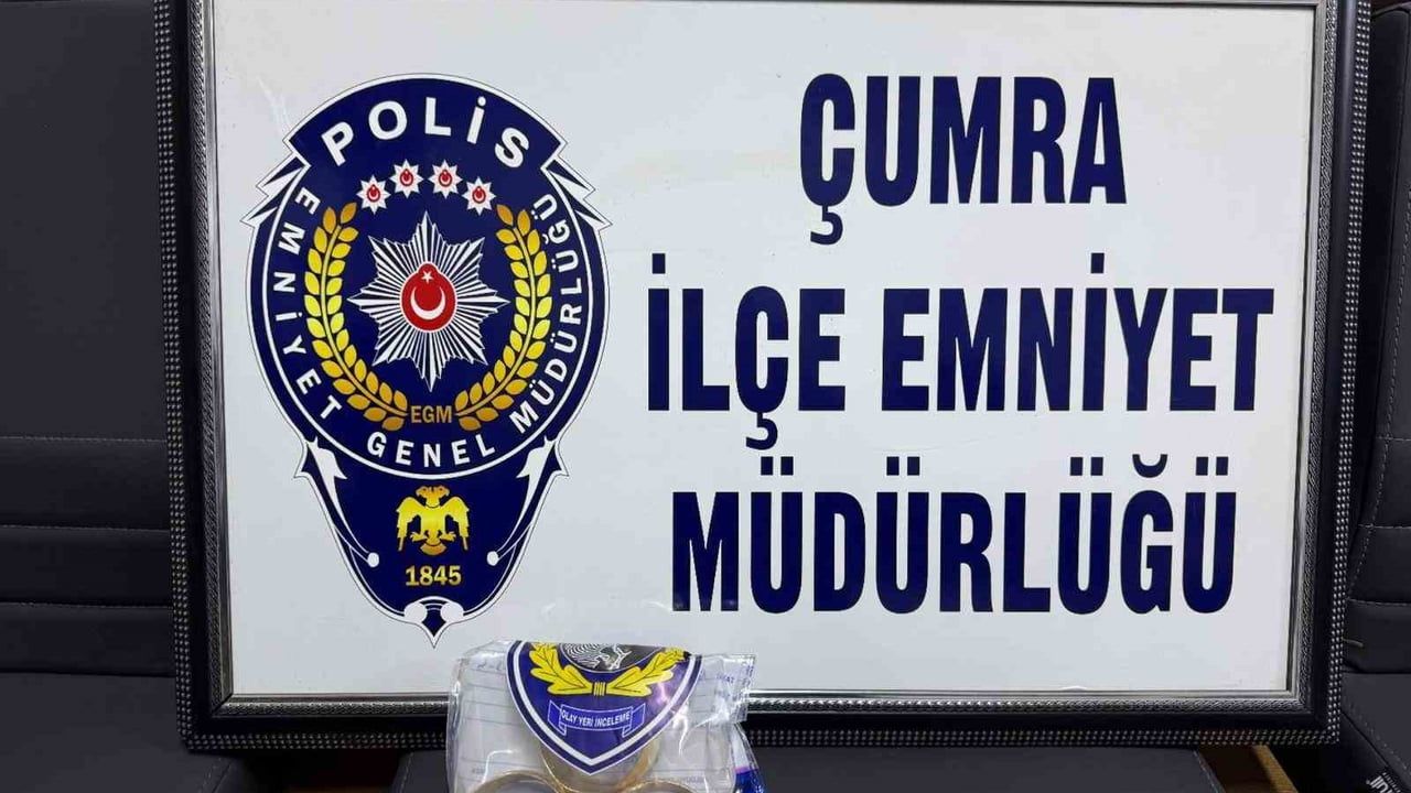 Çumra'da iki dükkandan altın ve bağış kutusu çalan şüpheli tutuklandı