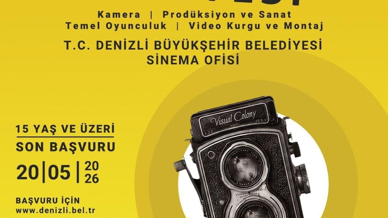 Denizli Büyükşehir Belediyesi'nden 4 Haftalık Kısa Film Atölyesi: Teori ve Pratik Eğitimi