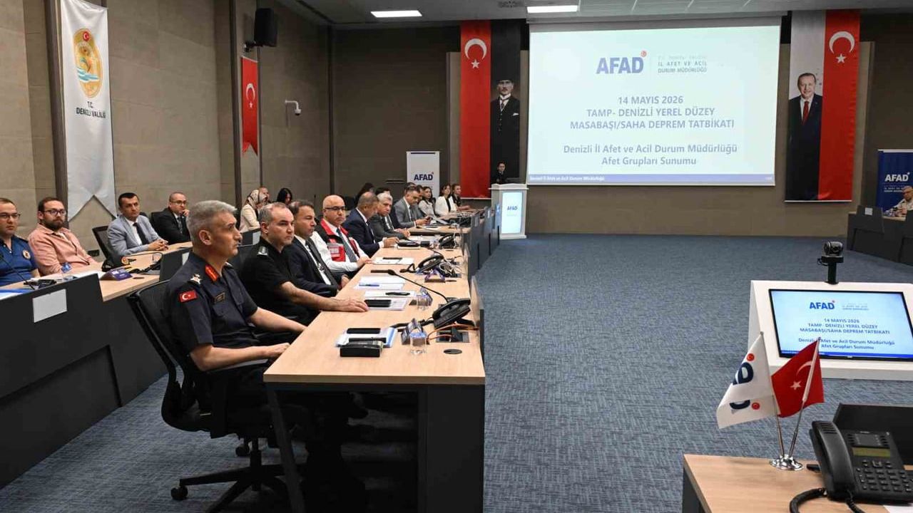 Denizli'de TAMP Kapsamında Yerel Düzey Masabaşı Tatbikatı
