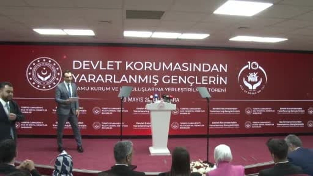 Devlet korumasındaki 605 genç kamu kurum ve kuruluşlarına yerleştirildi