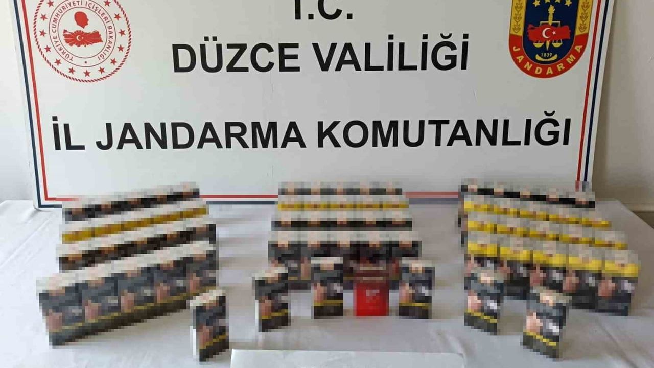Düzce'de kaçakçılık operasyonu: Elektronik sigara, puro ve tütün ele geçirildi