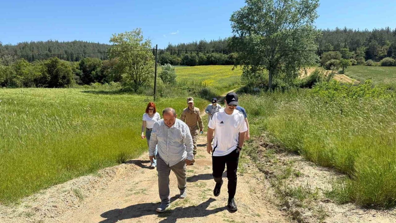 Eceabat’ta Mustafa Kemal Yürüyüş Yolu'nda inceleme yapıldı