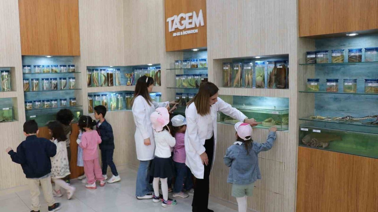 Elazığ’da Anaokulu Öğrencileri Balık Müzesi ve Akvaryum Birimini Gezdi