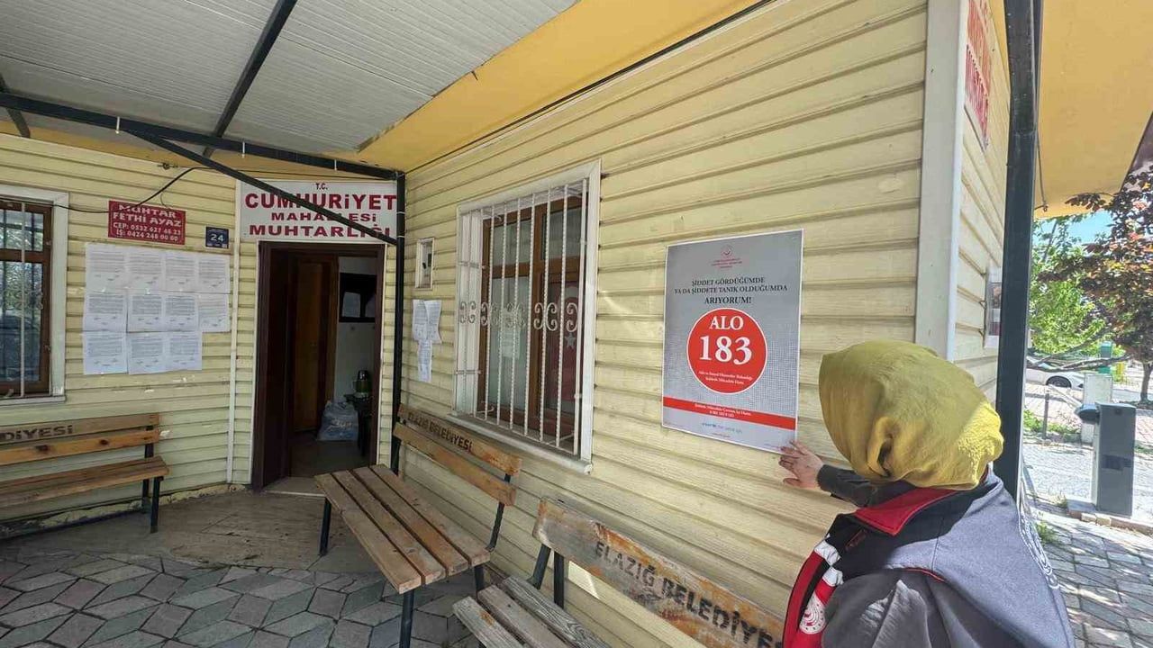 Elazığ'da kadına yönelik şiddetle mücadelede farkındalık çalışmaları sürüyor