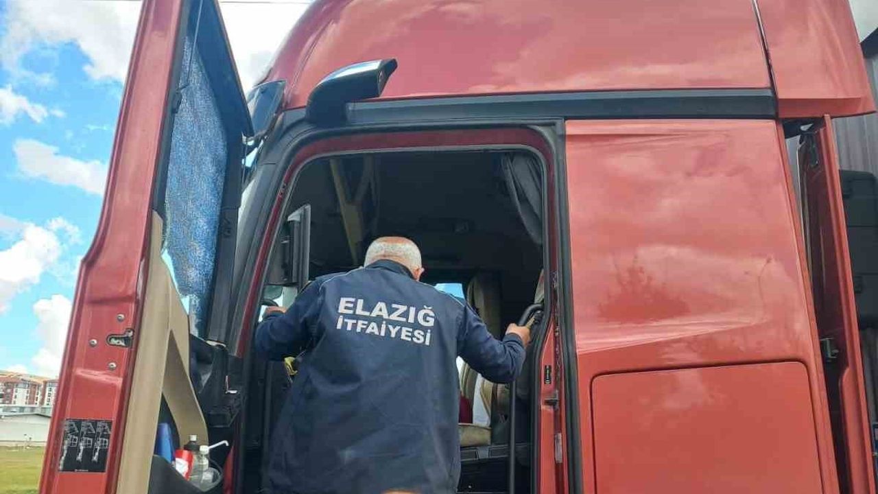 Elazığ'da tır şoförü Sabahattin Oral araç içinde ölü bulundu