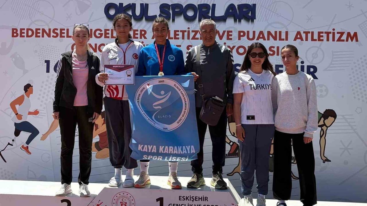 Elazığlı atletlerden Okullar Arası Gençler Türkiye Şampiyonası'nda önemli dereceler