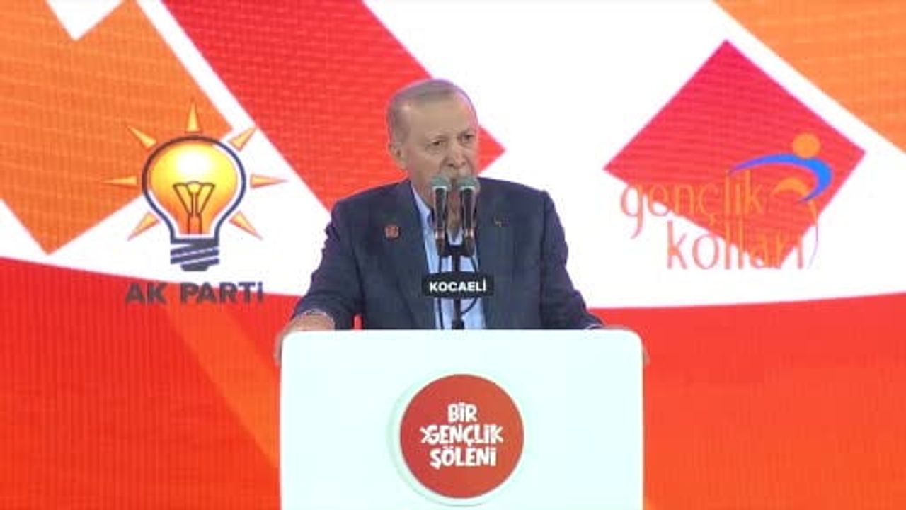 Erdoğan Kocaeli'de gençlere seslendi: 'Kifayetsizlere asla prim vermeyin'